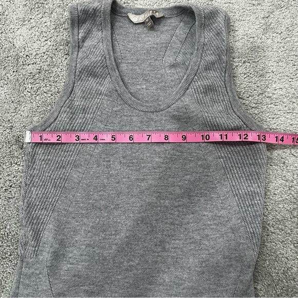 Athleta River Rib Sweater Tank Dress Merino Wool Blend Women’s S Tall Gray - Picture 12 of 13